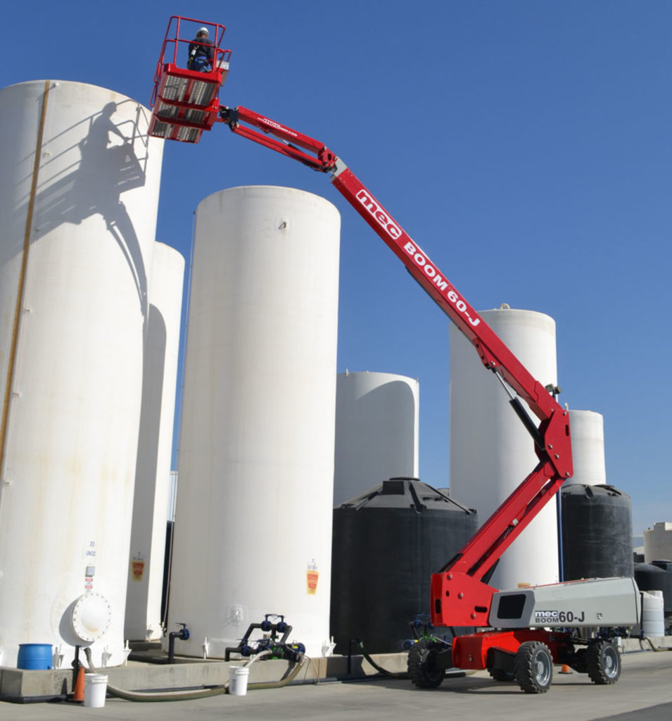 MEC 60J Boom Lift rental at Hendershot Equipment in Decatur & Stephenville Bowie, Springtown, Granbury, Glen Rose, and Dublin TX